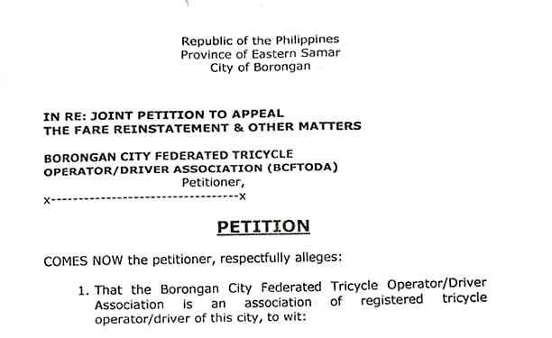 Petition-of-Tricycle-Drivers-in-Borongan