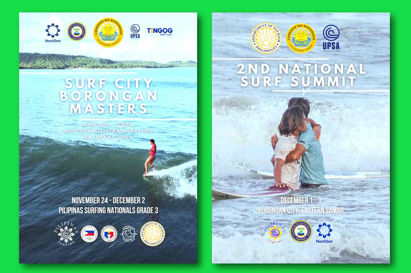 You are currently viewing BORONGAN CITY WELCOMES THE 4TH LEG OF THE 2023 NEXTGEN PILIPINAS SURFING NATIONAL TOUR AND THE 2ND NATIONAL SURF SUMMIT!